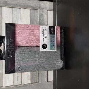 Studio Dry Microfiber Hair Turbans - 2 Pack - Less Blow Drying Damage